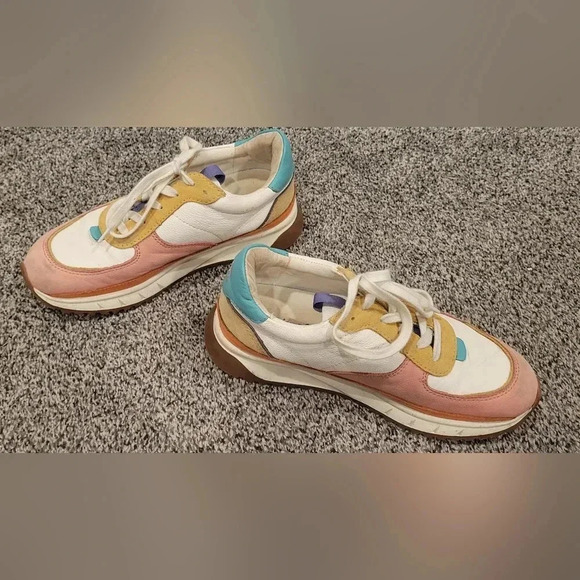 Madewell Kickoff Trainer Sneakers Colorblock Leather Womens Size 7 Mens 5.5 - Picture 3 of 8